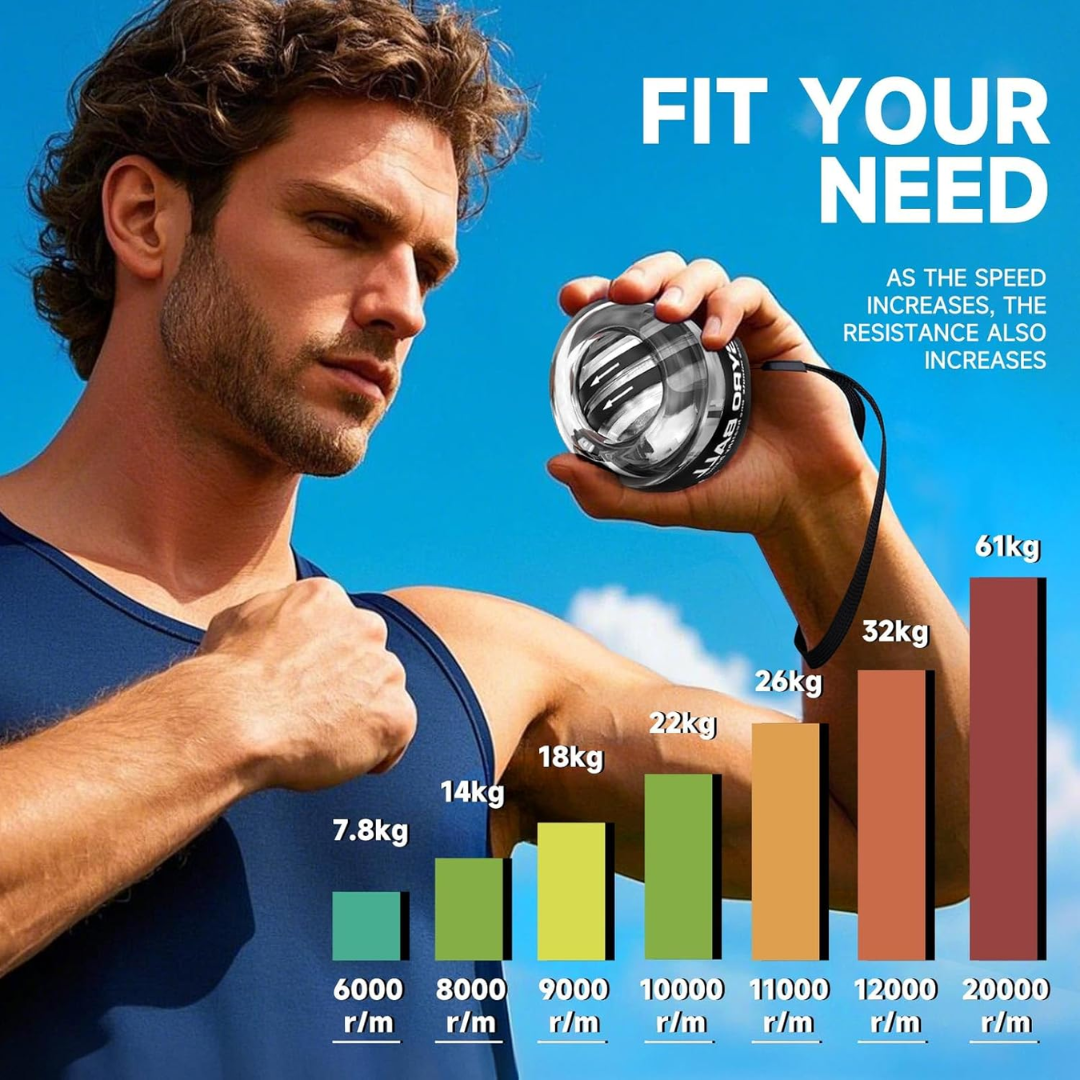 Bola giratoria para antebrazo